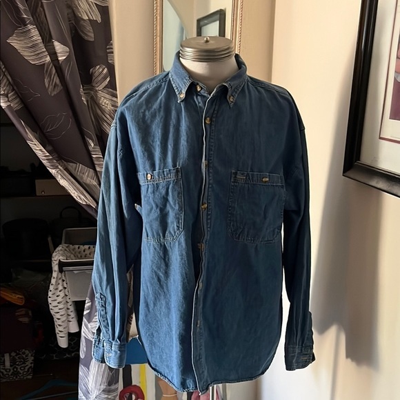 Robert Stock Other - Robert Stock Men's Blue Denim Shirt Size L